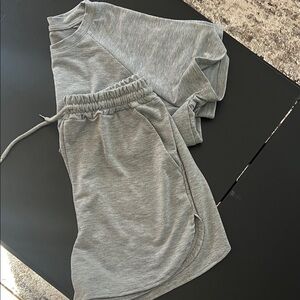 SHEIN Light Gray Casual Shorts